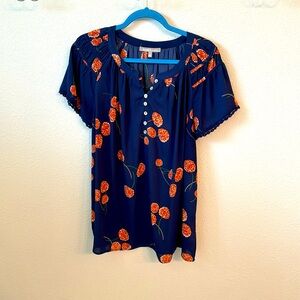 Daniel Rainn Short Sleeve Flowy Top